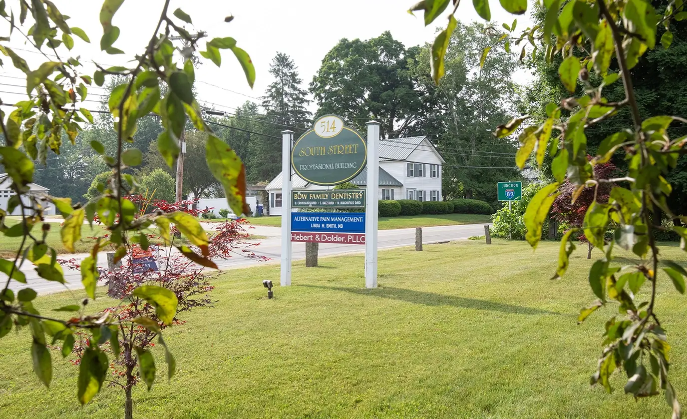 Bow Family Dentistry outdoor signage on South Street